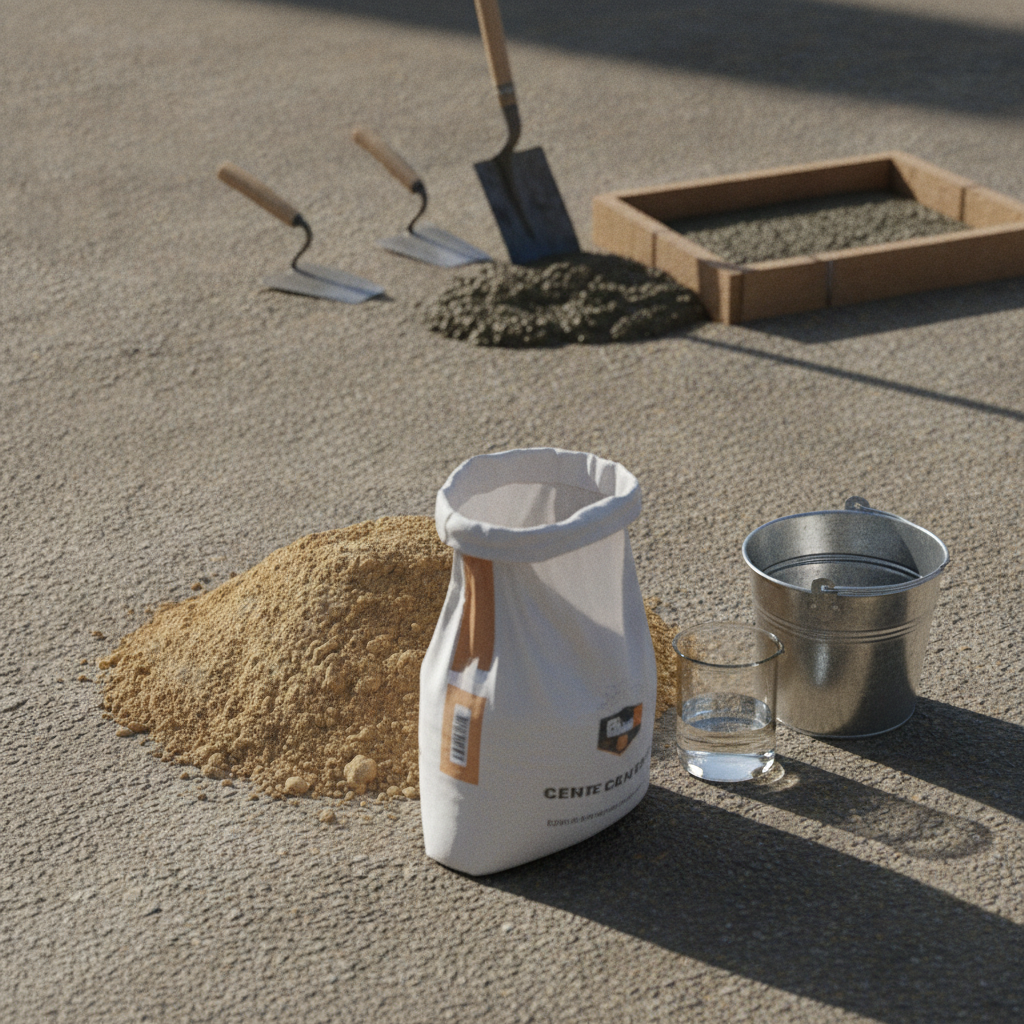 1 Torba Çimentoya Ne Kadar Kum ve Su Katılır? Harç ve Beton Karışım Oranları